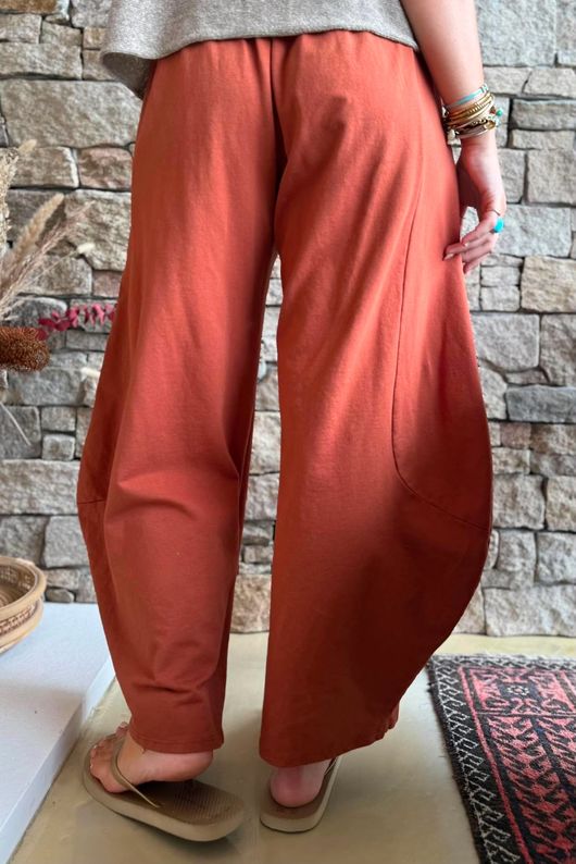 Lagen 7/8 Barrel Pant Rust